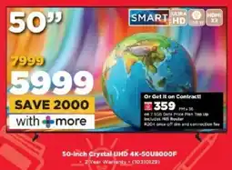 HiFi Corp Samsung 50-inch Crystal UHD 4K-50U8000F offer