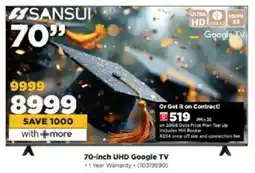 HiFi Corp Sansui 70-inch UHD Google TV offer