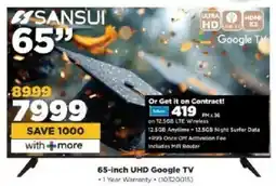 HiFi Corp Sansui 65-inch UHD Google TV offer