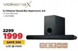 HiFi Corp Volkano X 2.1 Channel Sound Bar Hypersonic 3.0 offer