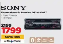HiFi Corp Sony Bluetooth Media Receiver DSX-A410BT offer