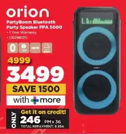 HiFi Corp Orion PartyBoom Bluetooth Party Speaker PPA 5000 offer