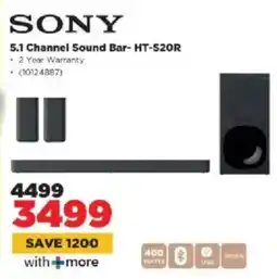 HiFi Corp Sony 5.1 Channel Sound Bar-HT-520R offer