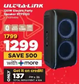 HiFi Corp Ultra-link 120W Electro Party Speaker offer