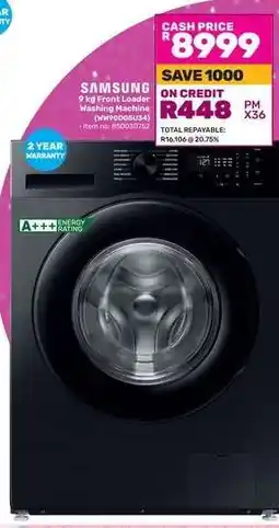 Game Samsung 9 kg Front Loader Washing Machine offer