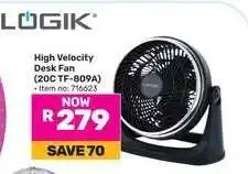 Game LÖGIK High Velocity Desk Fan (20C TF-809A) offer