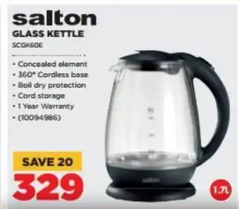 HiFi Corp Salton Glass Kettle offer