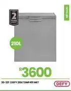 Fair Price Defy 210L Metallic Freezer DMF451 20-221 offer