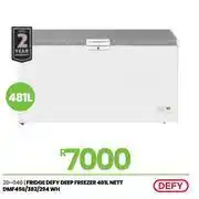 Fair Price Defy 481L Nett WHT Fridge Deep Freezer DMF456/382/294 20-040 offer