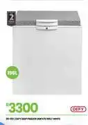 Fair Price Defy 195L White Deep Freezer DMF470 20-013 offer