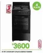 Fair Price Defy 4 Plate Compact Stove DSS554 21-017 offer