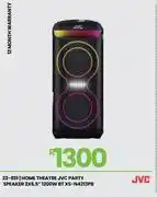 Fair Price JVC 2x6.5 1200W BT Home Theatre Party Speaker XS-N4213PB 23-819 offer
