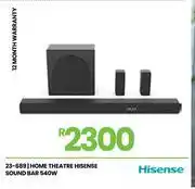 Fair Price Hisense 540W Home Theatre Soundbar 23-689 offer