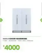 Fair Price Nara 4 Door Wardrobe 1600 x 450 x 2100mm 1-284 offer