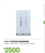 Fair Price Nara 3 Door Wardrobe 1200 x 450 x 2100mm 1-285 offer