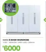 Fair Price Nara 6 Door Wardrobe 2400 x 450 x 2100mm 1-283 offer