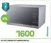 Fair Price Hisense 37Ltr Mirror Digital Microwave Oven 24-247 offer