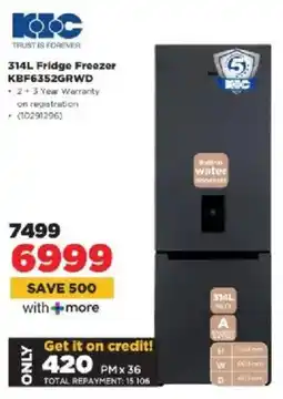 HiFi Corp KIC Fridge Freezer KBF6352GRWD offer