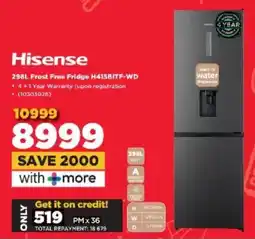HiFi Corp Hisense Frost Free Fridge H415BITF-WD offer