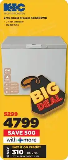 HiFi Corp KIC Chest Freezer KCG305WH offer