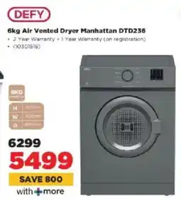 HiFi Corp DEFY Air Vented Dryer Manhattan DTD236 offer