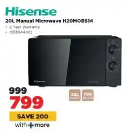 HiFi Corp Hisense Manual Microwave H20MOBS14 offer