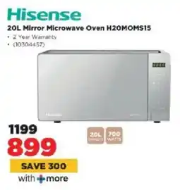 HiFi Corp Hisense Mirror Microwave Oven H20MOMS15 offer