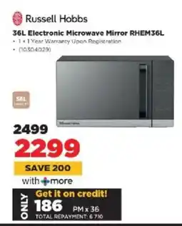 HiFi Corp Russell Hobbs Electronic Microwave Mirror RHEM36L offer