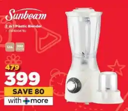 HiFi Corp Sunbeam 2 in 1 Plastic Blender offer