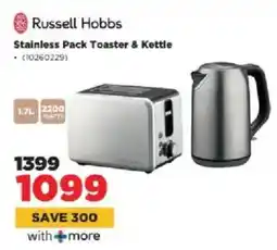 HiFi Corp Russell Hobbs Stainless Pack Toaster & Kettle offer