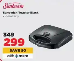 HiFi Corp Sunbeam Sandwich Toaster Black offer