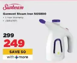 HiFi Corp Sunbeam Garment Steam Iron SGS800 offer
