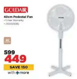 HiFi Corp Goldair Pedestal Fan offer
