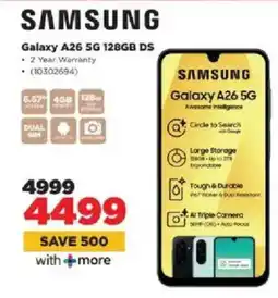 HiFi Corp Samsung Galaxy A26 5G 128GB DS offer