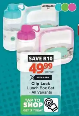 Checkers Hyper Clip Lock Lunch Box Set offer