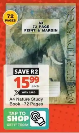 Checkers Hyper A4 Nature Study Book offer