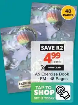 Checkers Hyper A5 Exercise Book offer