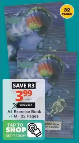 Checkers Hyper A4 Exercise Book offer