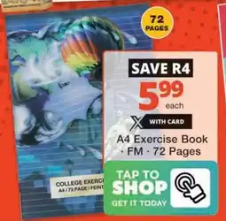 Checkers Hyper A4 Exercise Book offer