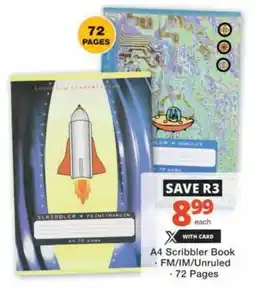 Checkers Hyper A4 Scribbler Book offer