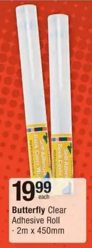 Checkers Hyper Butterfly Clear Adhesive Roll offer
