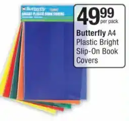 Checkers Hyper Butterfly A4 Plastic Bright Slip-On Book Covers offer