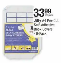 Checkers Hyper Jiffy A4 Pre-Cut Self-Adhesive Book Covers offer