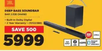 HiFi Corp JBL Deep Bass Soundbar offer
