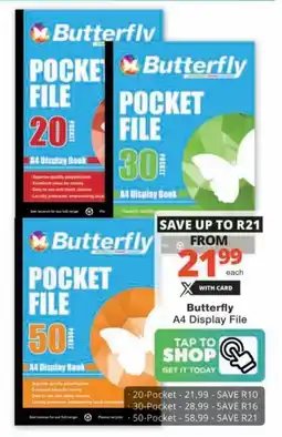 Checkers Hyper Butterfly A4 Display File offer