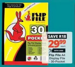 Checkers Hyper Flip File A4 Display File offer