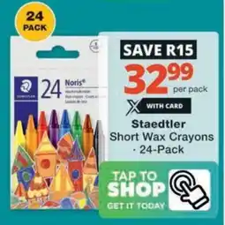 Checkers Hyper Staedtler Short Wax Crayons offer