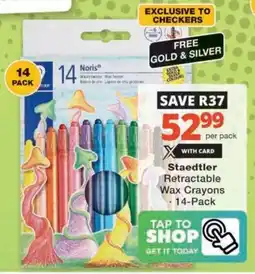 Checkers Hyper Staedtler Retractable Wax Crayons offer