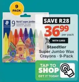 Checkers Hyper Staedtler Super Jumbo Wax Crayons offer