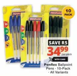Checkers Hyper Penflex Ballpoint Pens offer